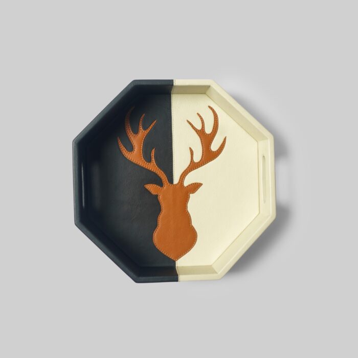 Black & White Hexa Tray